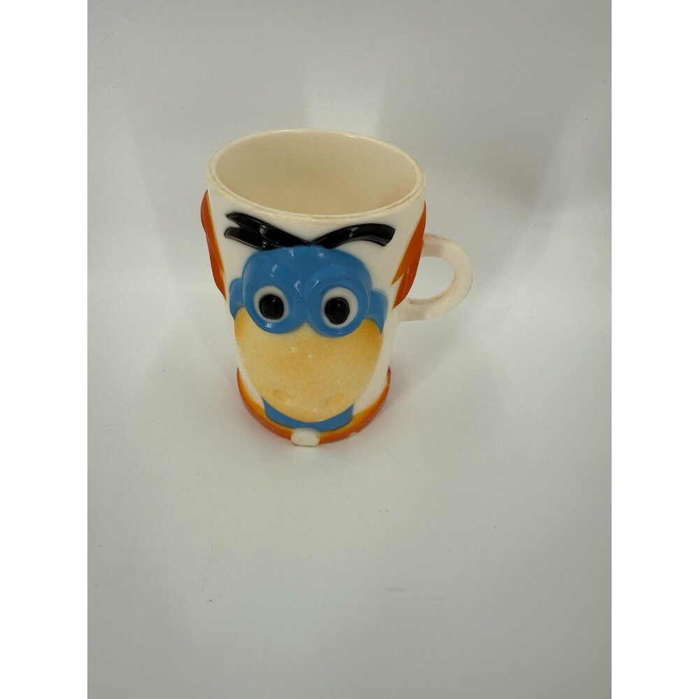 Vintage 1968 Flintstones Vitamins "Dino" Cup Hanna Barbera 3.75" X 4"  EUC
